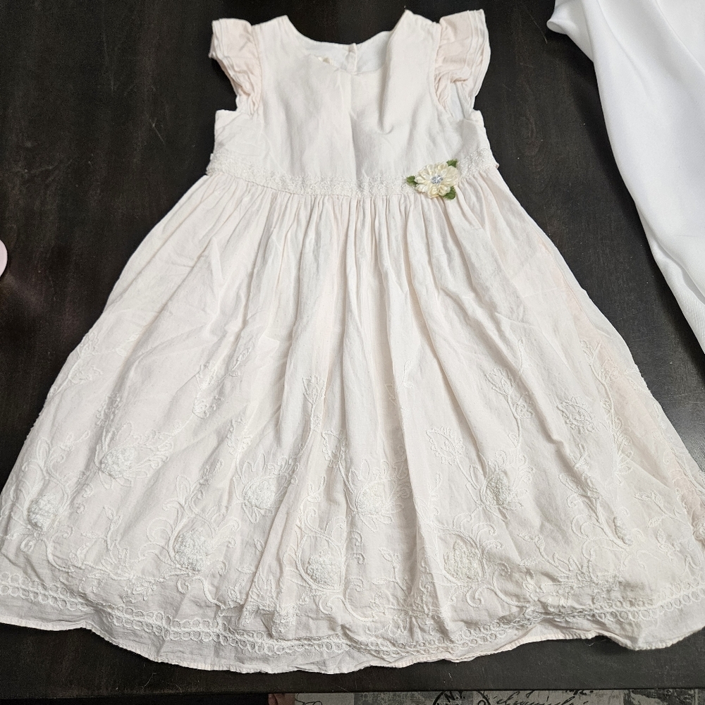 Laura Ashley girls dress size 6X pink floral